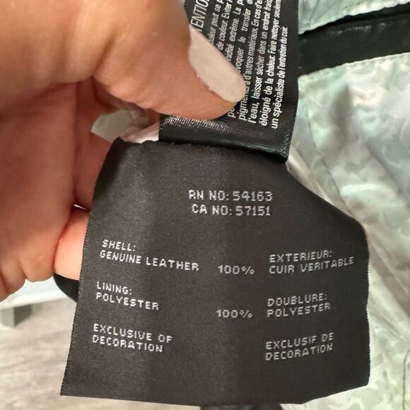 Marc New York Women Jacket Genuine Leather Quilted Small Black Moto Bikercore - Picture 13 of 16